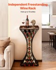 Vevor 15 Bottle Wine Rack Freestanding Floor Wine Storage Glass Holder Tabletop