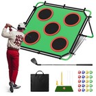 Portable Golf Chipping Game Set - Adjustable Angles  Metal Target  Indoor outdoo