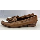 Vtg Johnston   Murphy Usa Aristocraft Tassel 2-toned Leather Dress Shoes Loafers