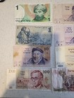 14 Piece Israeli Lot Of Banknotes And Coins Are Dated 1958 To 1981 All Different