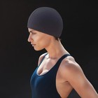 Polyester Swimming Cap Solid Color Long Hair Clean Swim Pool For Adult Men Women