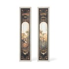 Country French Wall Sign Set  2 Wood Signs Butter   Cheese 71 75  Tall