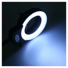 Adjustable 144 Led Bulbs Microscope Ring Light Illuminator Lamp Us Plug  sh