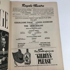 1954 Playbill Royale Theatre Billy Rose Presents The Immoralist By Ruth Augustus