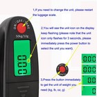 110lb 50kg Portable Digital Hanging Luggage Weight Scale Postal Scales  2 Aaa   