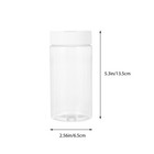 Aquarium Fish Feeder Bottles 2-pack Transparent Storage Containers For Easy F   