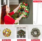 Wreath Hangers For Front Door 12  Clear Wreath Door Hanger 2 Pack Wreath Hanger