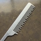 Vintage Life-time Aluminum Metal Rat Tail Comb Made In Usa Barber Beautician 7   