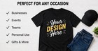 Custom Your Logo T-shirt     Personalized Design Printed On Quality Tees