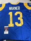 Kurt Warner Signed St Louis Rams Jersey Hof Sb Mvp Jsa Coa