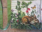 Gardening Waist Apron With 5 Tool Pockets Rabbits Plants Butterflies