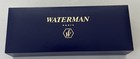 Waterman Paris Roller Pointe Metal Ball Point Pen Satin Nickel And Gold In Box