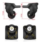 2x Luggage Swivel Wheels Suitcase 360 Spinner Repair Spare Wheels Replacement