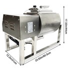 10kg Circular Meat Vegetable Tumbler Marinator Rotatable Stainless Machine 110v
