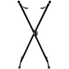 Heavy Duty  Single-x Shape Piano Keyboard Stand  Adjustable   Portable  Black