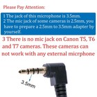 3 5mm Camera Shotgun Microphone With Windscreen Muff For Canon Eos Nikon Dslr