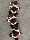 Vintage Stuffed Santa Door Or Hanging Decor Christmas Holidays 2002 Read