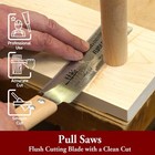Suizan Japanese Flush Cut Trim Saw 6 Inch Japanese Pullsaw Ryoba Double Edge Saw