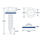 Metal Roofing Screws  10  1  Painted Hex Washer Head Metal Siding roofing Screws