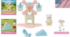 Baby Windmill Park Dollhouse Playset With Persian Cat - Fun Playground For Kids