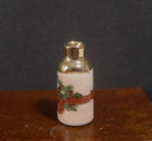 Porcelain Christmas  Bottle  Vase   Dollhouse Miniature   England   1 12 Scale