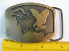 Vintage 1977 Belt Buckle - Indiana Metal Craft   Eagle   Usa   2  X 2 1 2 