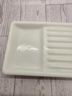Vintage American Cabinet Co Milk Glass Fluted Dental Tray   3 