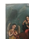 Antique Retablo Mexico Spanish Colonial Art Oil On Tin