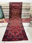 3x10 Red Turkish Oriental Antique Wool Runner Rug  Traditional Rug  Bedroom Rug