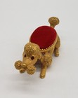 Vintage Florenza Poodle Dog Sewing Pin Cushion Bobblehead Trembler