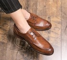 2026 Men s Faux Leather Round Toe Lace Up Oxfords Casual Dress Shoes Spring Fall