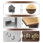 Key Holder For Wall With Shelf - Wood Mail Organizer And Rack With Shelf Brown