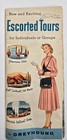 1940s Vtg Greyhound Bus Escorted Tours Travel Booklet Brochure Color Mexico Fl