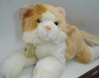 Dan Dee Yellow Tabby Cat Realistic Stuffed Plush Platinum Plus 14   