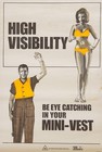 High Visibility Vest And Bikini British Rail Original Railway Poster 1967