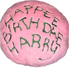 New W  Tags  Miniso Harry Potter Pink Happee Birthdae Fur Pillow 15 7 X 15 7