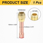 Brass Pipe Fitting 3 4 sae X 3 4  Od Flare Adapter With Copper Tube