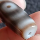 Tibetan Agate Pre 1800s 3 Eye Dzi Bead