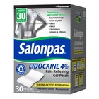 Salonpas Lidocaine 4  Pain Relieving Gel-patch 30 Patches