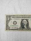 2013  Federal Reserve Note One Dollar Bill banknote  Special Numbers 8888 In S 