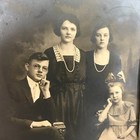 Vintage Antique Photo Family Child Chicago Il Studio Portrait In Folder