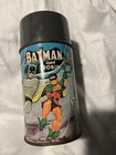 Batman Thermos 1966 Aladdin Vintage Lunchbox Dc Comic Rare Metal