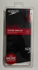 Black Speedo Swim Cap  adult   - Solid Silicone  Latex Free - New