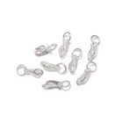 Sterling Silver Hook Clasp Size 5x10mm  8 Pcs Per Bag  5x10mm 