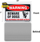 3 Pack Beware Of Dog Sign  10 x 7   04  Aluminum Sign Rust Free Aluminum-uv Prot