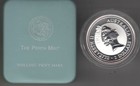 1997  2 00  Kookaburra Perth Mint 2oz Fine Silver Coin Shilling Privy Mark  Coin