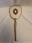 Vintage Gold Tone Vanity Set With Rose Embellishments