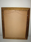 Framed Lady Ribbon Art Silk Fabric Fur Paper Collage Craft Large Vintage 