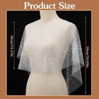 Pearl Shawl For Women  Pearl Tulle Wedding Shawls  Elegant Wedding Cape Dress 