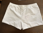 Vtg  court   Sportwear In-between  White Girls Sz Medium Micropoly Boy Short Usa